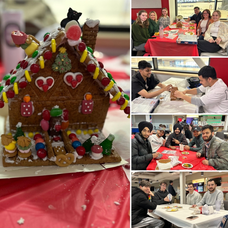 students celebrating